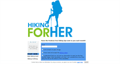 Desktop Screenshot of hiking-for-her.com