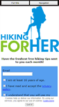 Mobile Screenshot of hiking-for-her.com